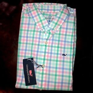 Boys Vineyard Vines LS button down shirt